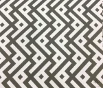 Grey Geometric Upholstery Fabric - Image 3