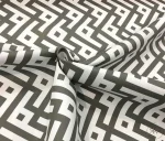 Grey Geometric Upholstery Fabric - Image 5