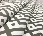 Grey Geometric Upholstery Fabric - Image 7