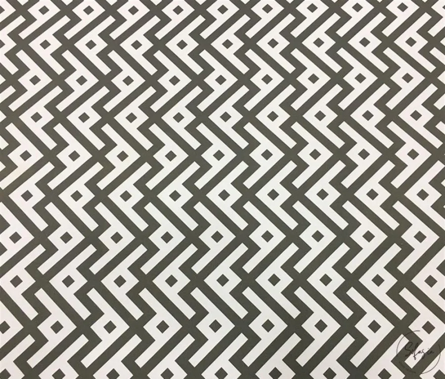 Grey Geometric Upholstery Fabric Grey Geometric Upholstery Fabric - Image 1
