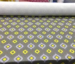 Grey, Lilac, Yellow Ikat Pattern Sofa and Curtain Fabric - Image 4