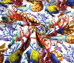 Multicolored Aquarium Pattern Upholstery Fabric - Image 8