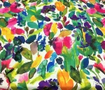 Multicolored Leaf Pattern Upholstery Fabric - Image 5