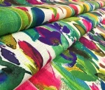 Multicolored Leaf Pattern Upholstery Fabric - Image 6