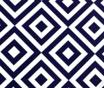 Navy Blue and White Checked Upholstery Fabric - Image 6