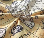 Old World Map Pattern Upholstery Fabric - Image 6