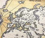 Old World Map Pattern Upholstery Fabric - Image 9