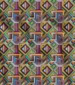 Patchwork Colorful Geometric Pattern Upholstery Fabric