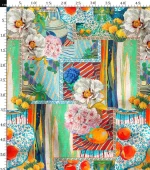 Patchwork Design Ikat Fabric Model - Image 3