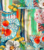 Patchwork Design Ikat Fabric Model - Image 4