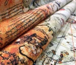 Piri Reis Map Patterned Upholstery Fabric - Image 16
