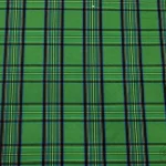 Plaid Green Curtain Fabric