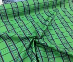 Plaid Green Curtain Fabric - Image 4