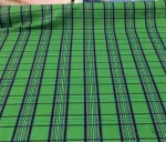 Plaid Green Curtain Fabric - Image 5