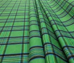 Plaid Green Curtain Fabric - Image 6
