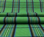 Plaid Green Curtain Fabric - Image 7