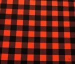 Red and Black Plaid Pattern Upholstery Fabric - Image 4