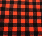 Red and Black Plaid Pattern Upholstery Fabric - Image 5