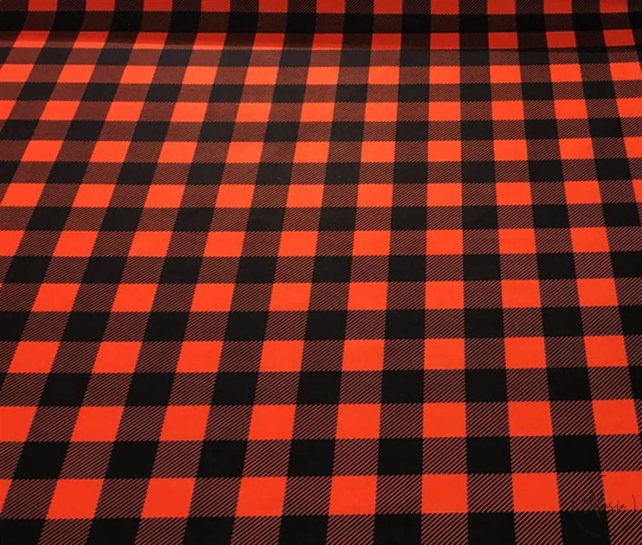 Red and Black Plaid Pattern Upholstery Fabric Red and Black Plaid Pattern Upholstery Fabric - Image 1
