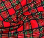 Red and Green Plaid Pattern Curtain and Upholstery Fabric - Image 5