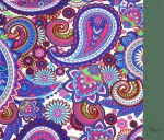 Shawl Patterned Purple Upholstery Fabric - Image 5
