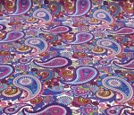 Shawl Patterned Purple Upholstery Fabric - Image 6