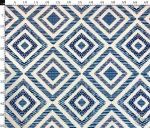 White and Blue Square Patterned Backdrop Curtain Fabric - Image 4