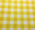 Yellow Plaid Upholstery Fabric - Image 3