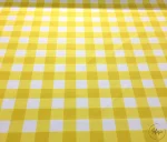 Yellow Plaid Upholstery Fabric