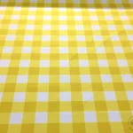 Yellow Plaid Upholstery Fabric