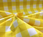 Yellow Plaid Upholstery Fabric - Image 6
