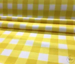 Yellow Plaid Upholstery Fabric - Image 9